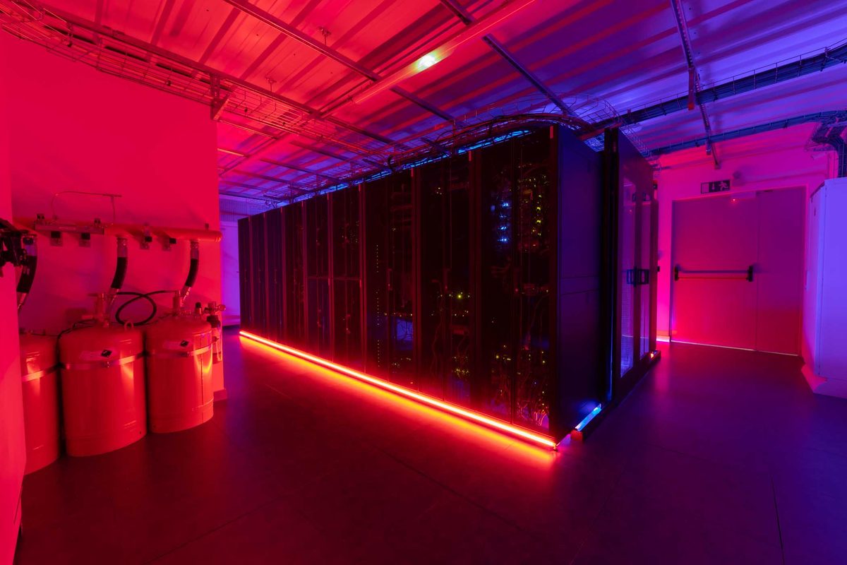 Sala técnica del data center LE01 de Tedra en León